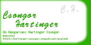 csongor hartinger business card